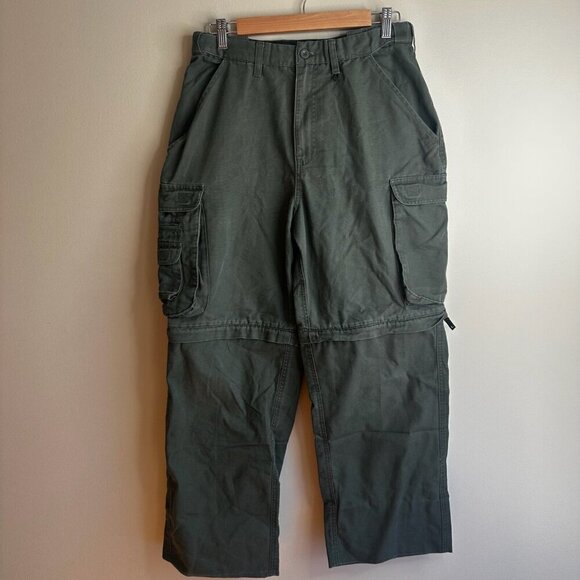 Boy Scouts of America Cargo Pants 30x27 Green Convertible Uniform Switchback - Picture 2 of 13